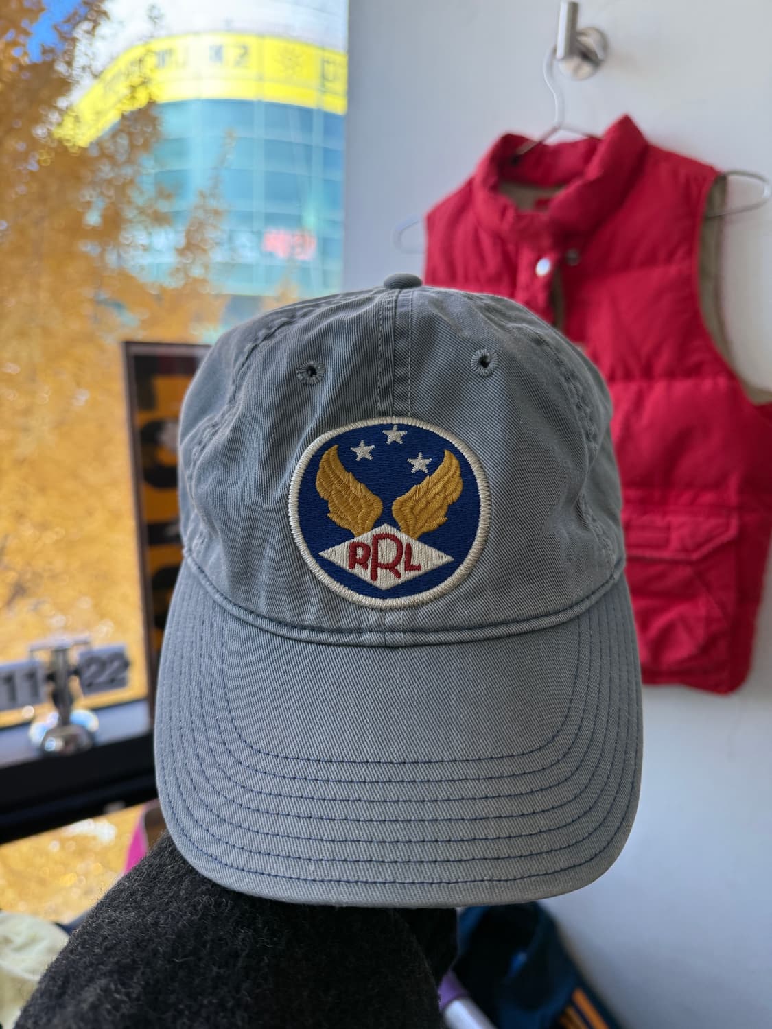 RRL 가먼트 다이 트윌 볼캡 OS 상품이미지1