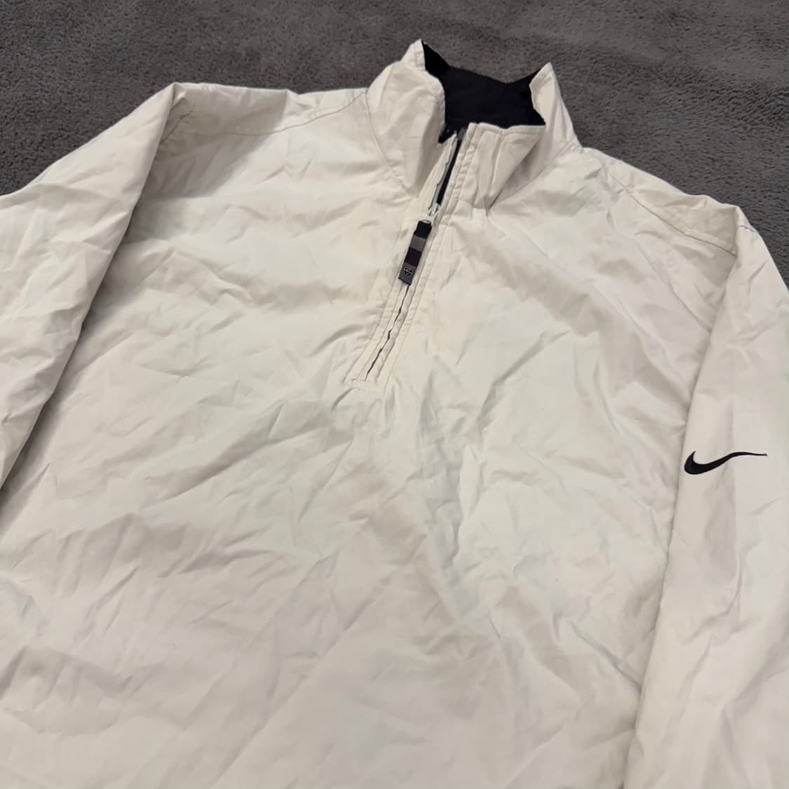 [ 정품/L ] 00s 나이키 올드스쿨 사이드 스우시 우븐 아노락 웜업 상품이미지1