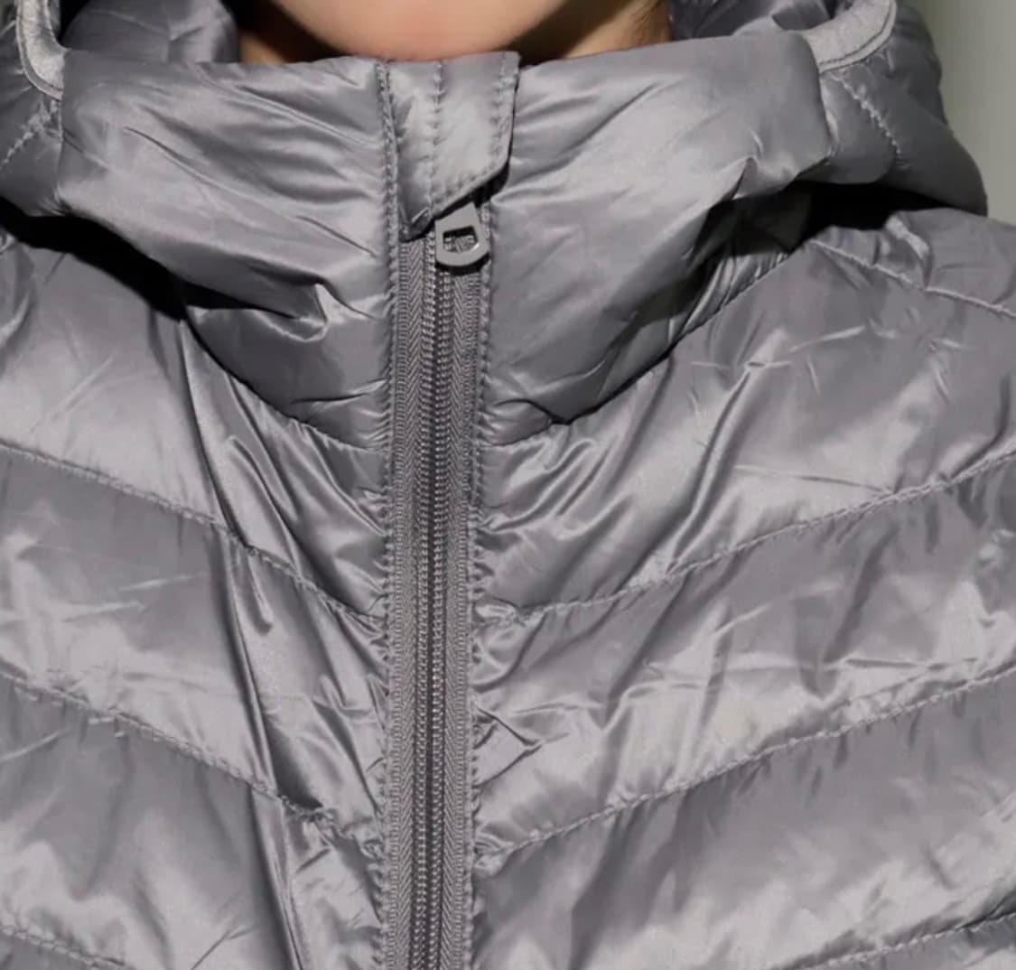 넥시 울트라 라이트 다운 후드 경량 패딩 그레이 상품이미지3