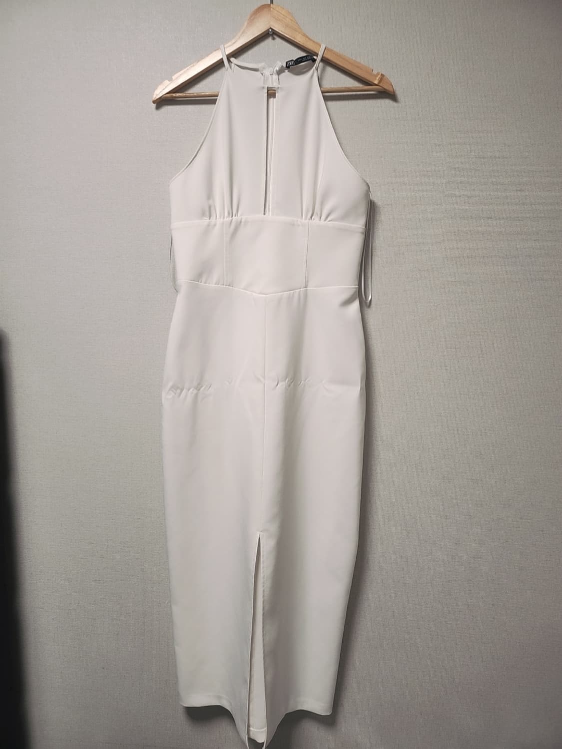 자라 화이트 홀터넥 원피스 M 상품이미지1
