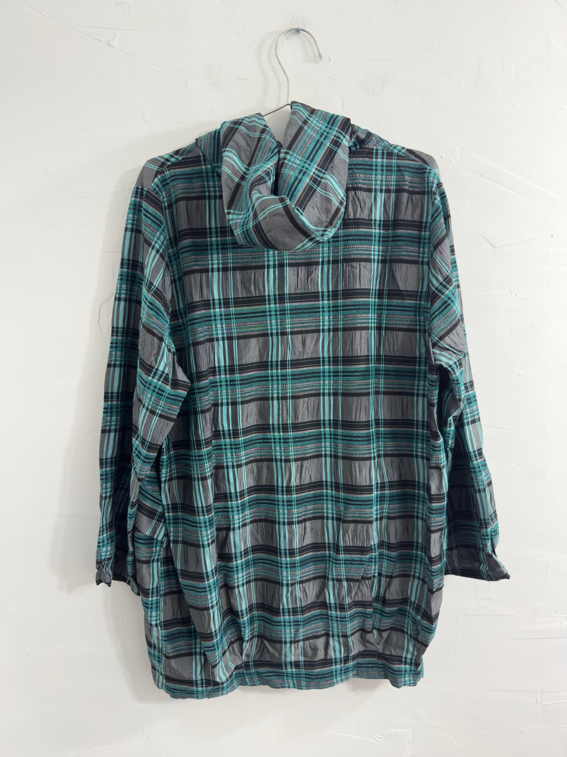 mint check hood jacket 상품이미지4