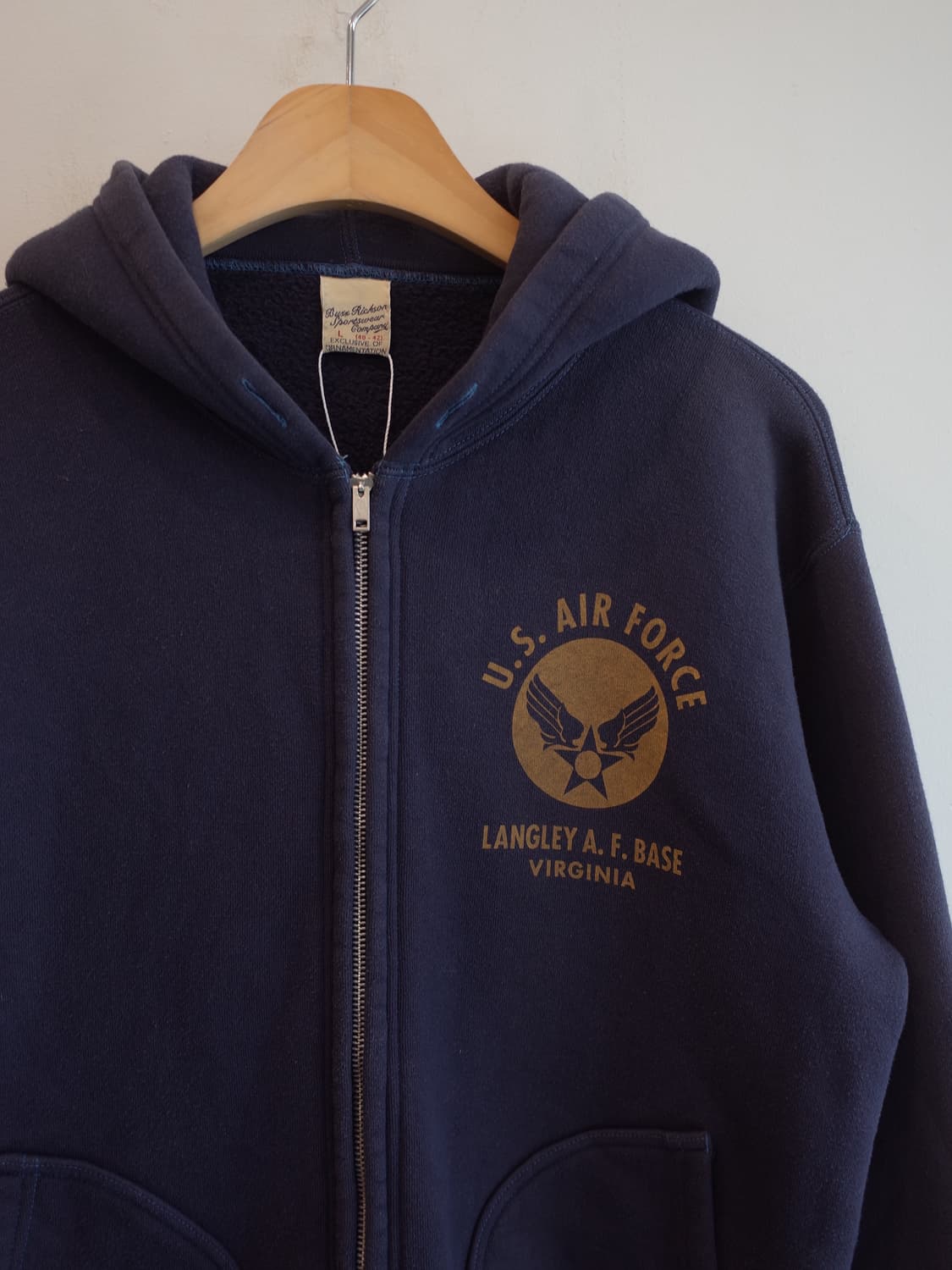 Buzz Rickson  버즈릭슨 에어포스 집업 후디 상품이미지2