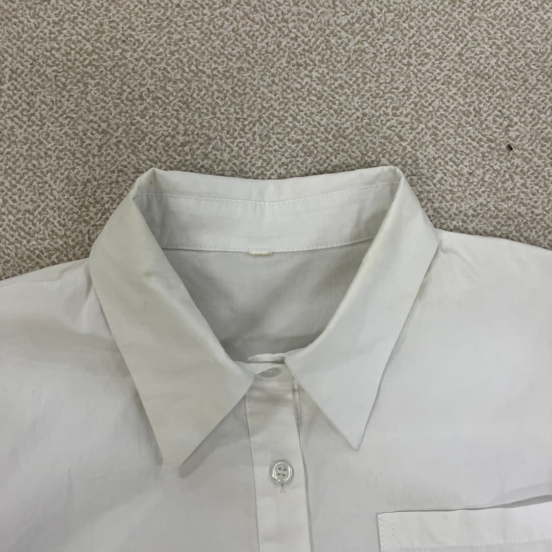 실측확인 사선완장 옥스포드 셔츠 남방 0123M 상품이미지2