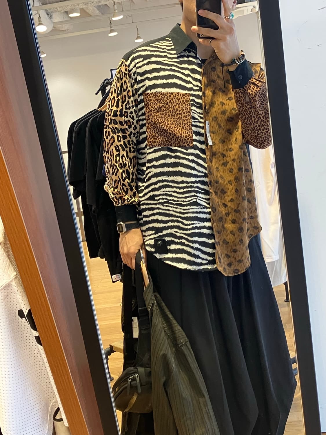 애니멀패턴 빈티지 셔츠 상품이미지3