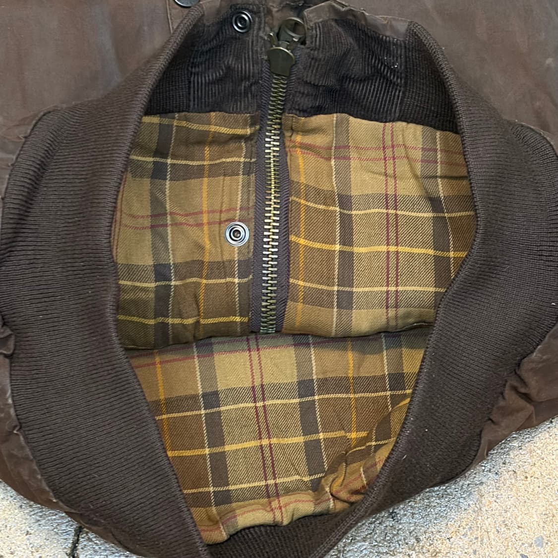 미국 빈티지 바버 브라운 왁스 자켓 상품이미지9