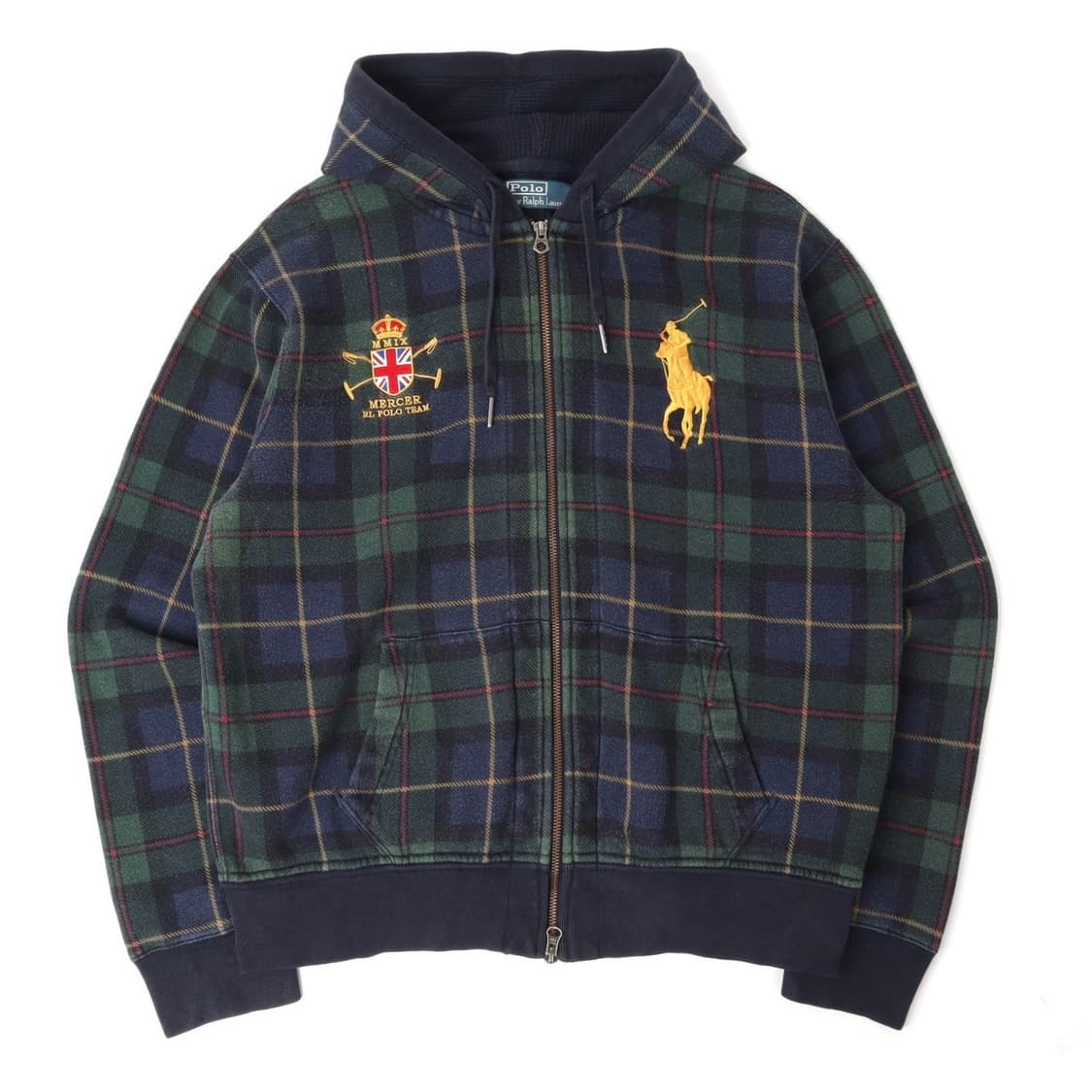 폴로 랄프로렌 빅포니 블랙와치 후드집업 상품이미지1