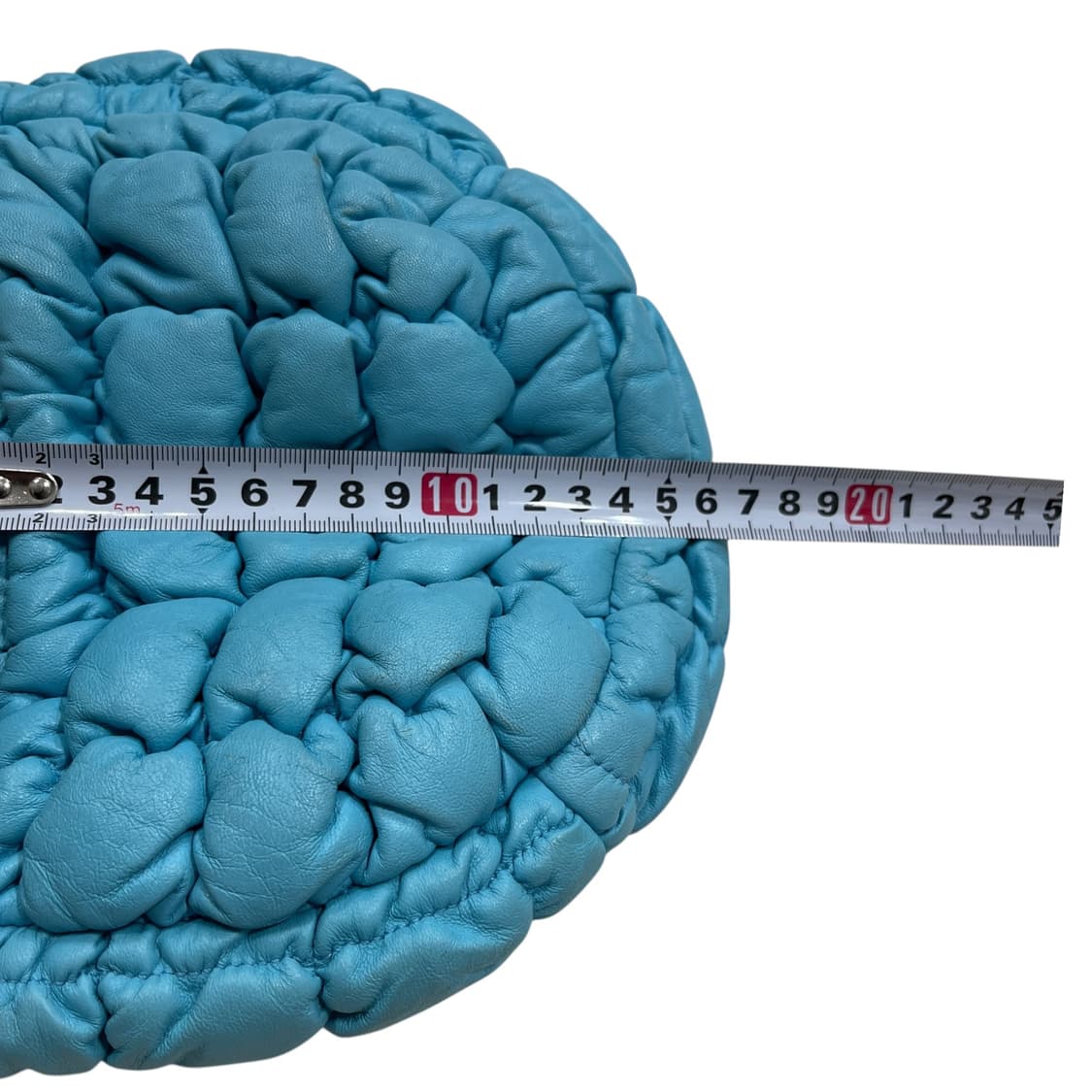 COS 코스 퀄티드 미니백 레더 터콰이즈 블루 가방 상품이미지10