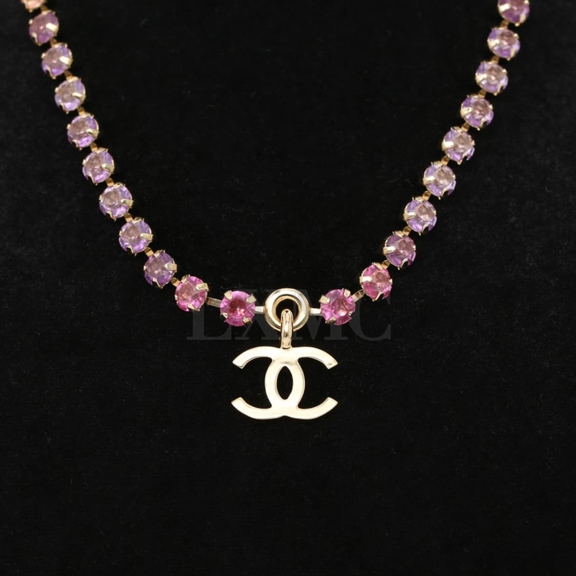 샤넬 초커 레인보우 라인스톤 목걸이 코코마크 네크리스 ABC311 상품이미지10