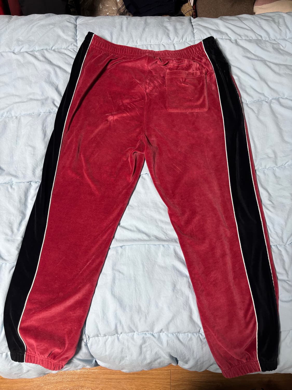 XL) 챔피온 벨루어 카라넥 집업 / 벨루어 롱 팬츠 다크 와인 셋업 상품이미지5