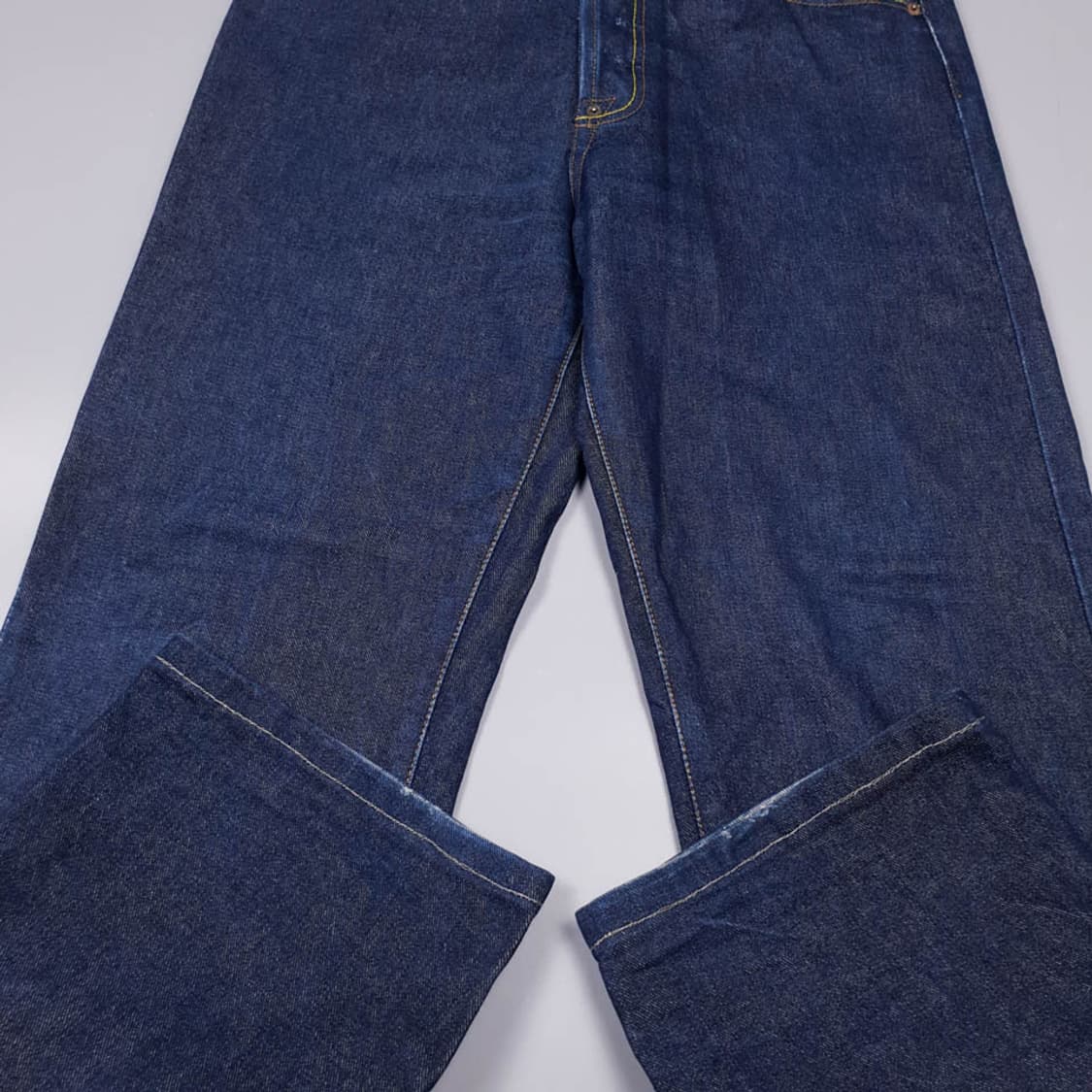 EVISU 에비수 진청 스트레이트핏 백신치 생지 데님팬 상품이미지4