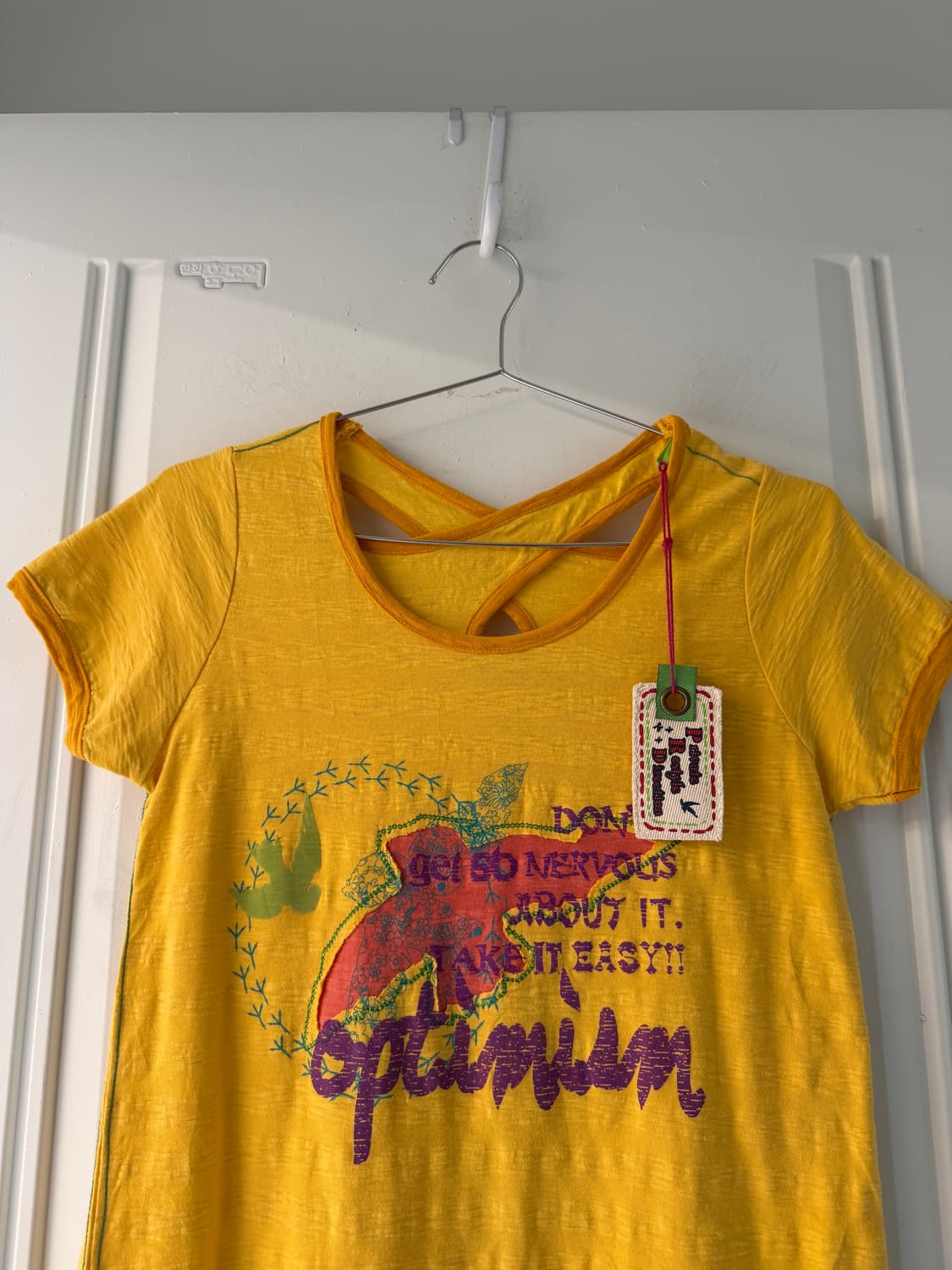 일본빈티지 모리 자수 반팔티 상품이미지5