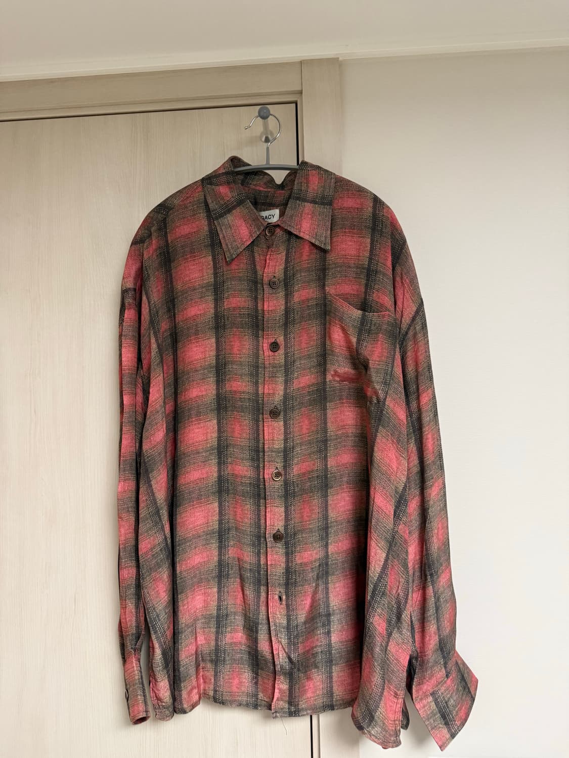 아워레가시 빅럼버체크 셔츠 46사이즈 상품이미지1