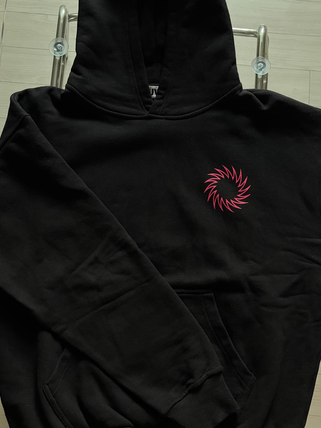 Uvu 트레이닝클럽 후드 블랙/핑크 M 상품이미지1