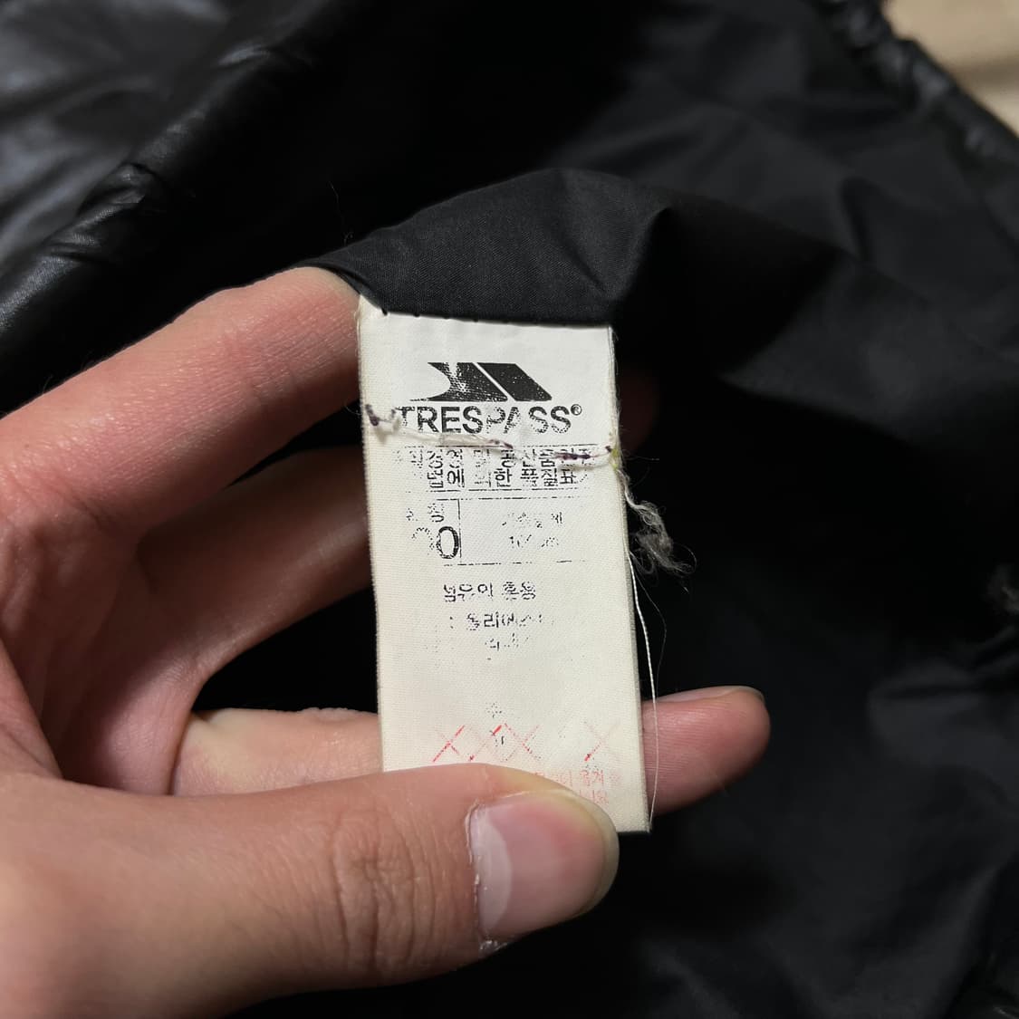 트레스패스 여성 포켓 로고 후드 경량패딩 점퍼 [블랙] L/100 상품이미지6