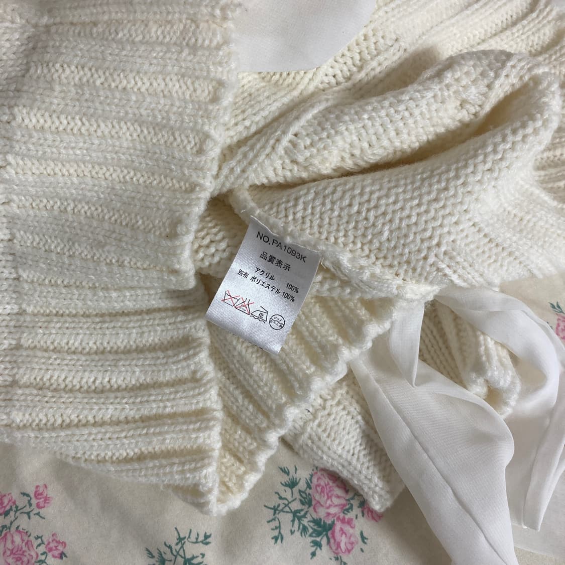 핑크믹스 리본 오프숄더 니트 히메 갸루 달천 핀터레스트 상품이미지7