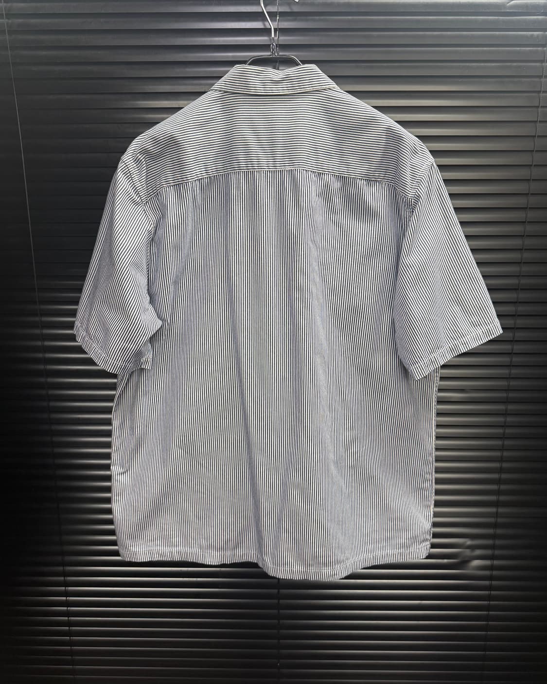 디키즈 스트라이프 반팔 워크 셔츠 XL 105 투포켓 패치 와펜 스트릿  상품이미지4