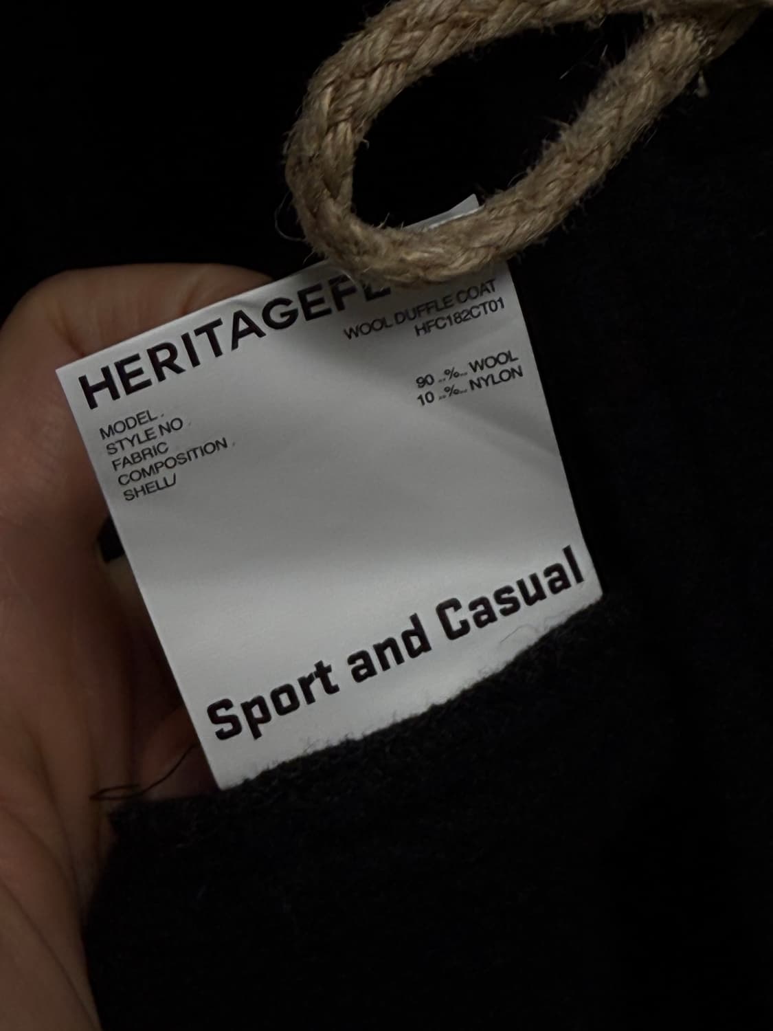 헤리티지플로스 울 더플코트 M 상품이미지8