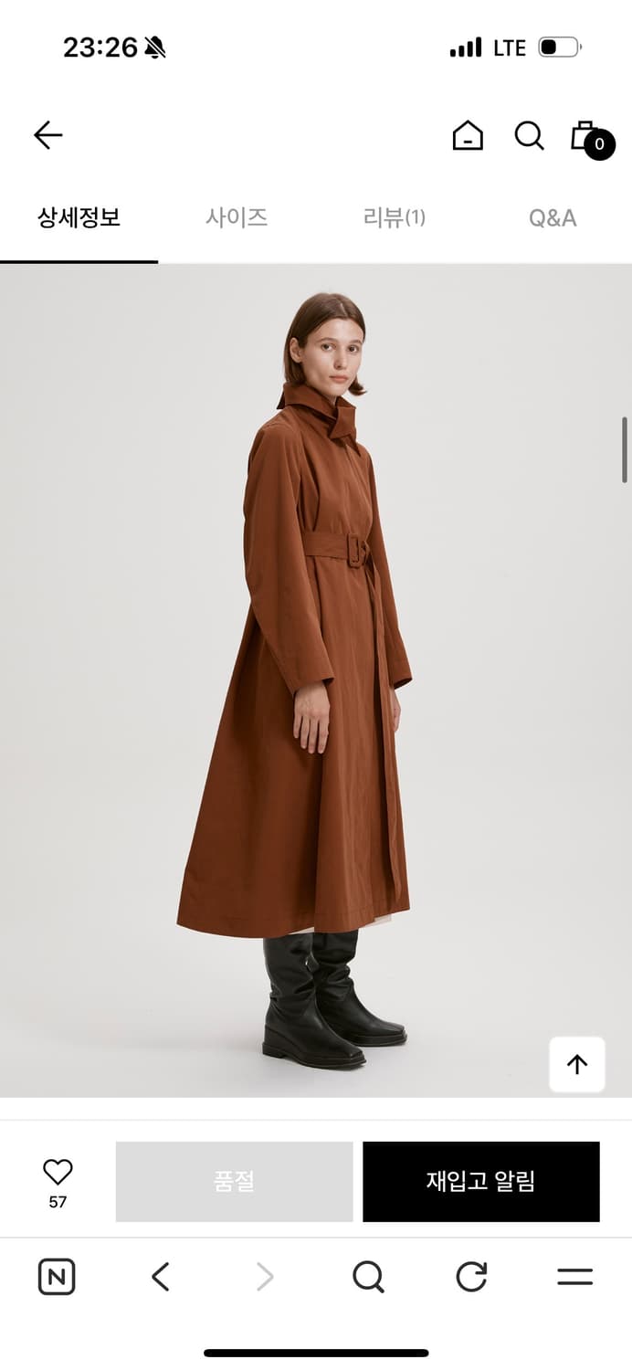 RECTO 렉토 Belted mac trench coat 상품이미지8