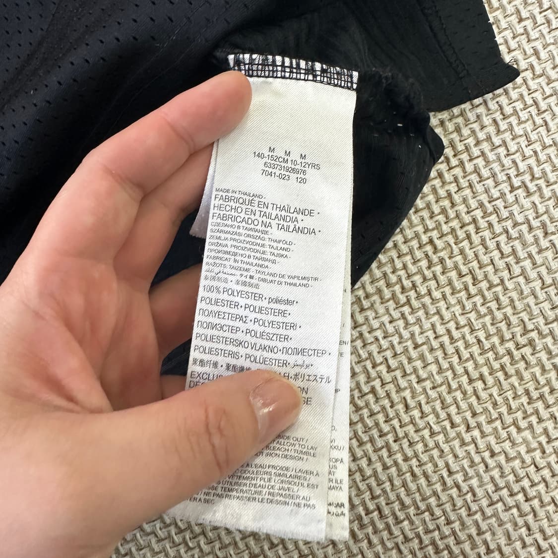 M 조던 주니어 블랙 메쉬 농구 티셔츠 0409D 상품이미지3