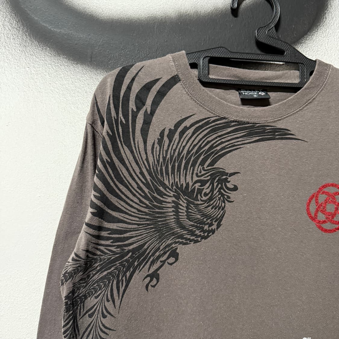 Bullet Noise 재패니즈 오리엔틀 봉황 프린팅 롱슬리브 티셔츠 상품이미지3