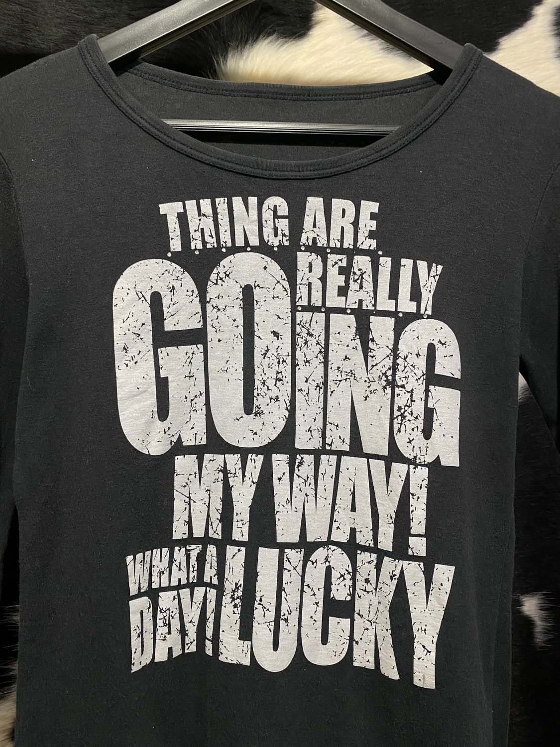 Japanese vtg 레터링 슬림핏 롱슬리브 상품이미지3