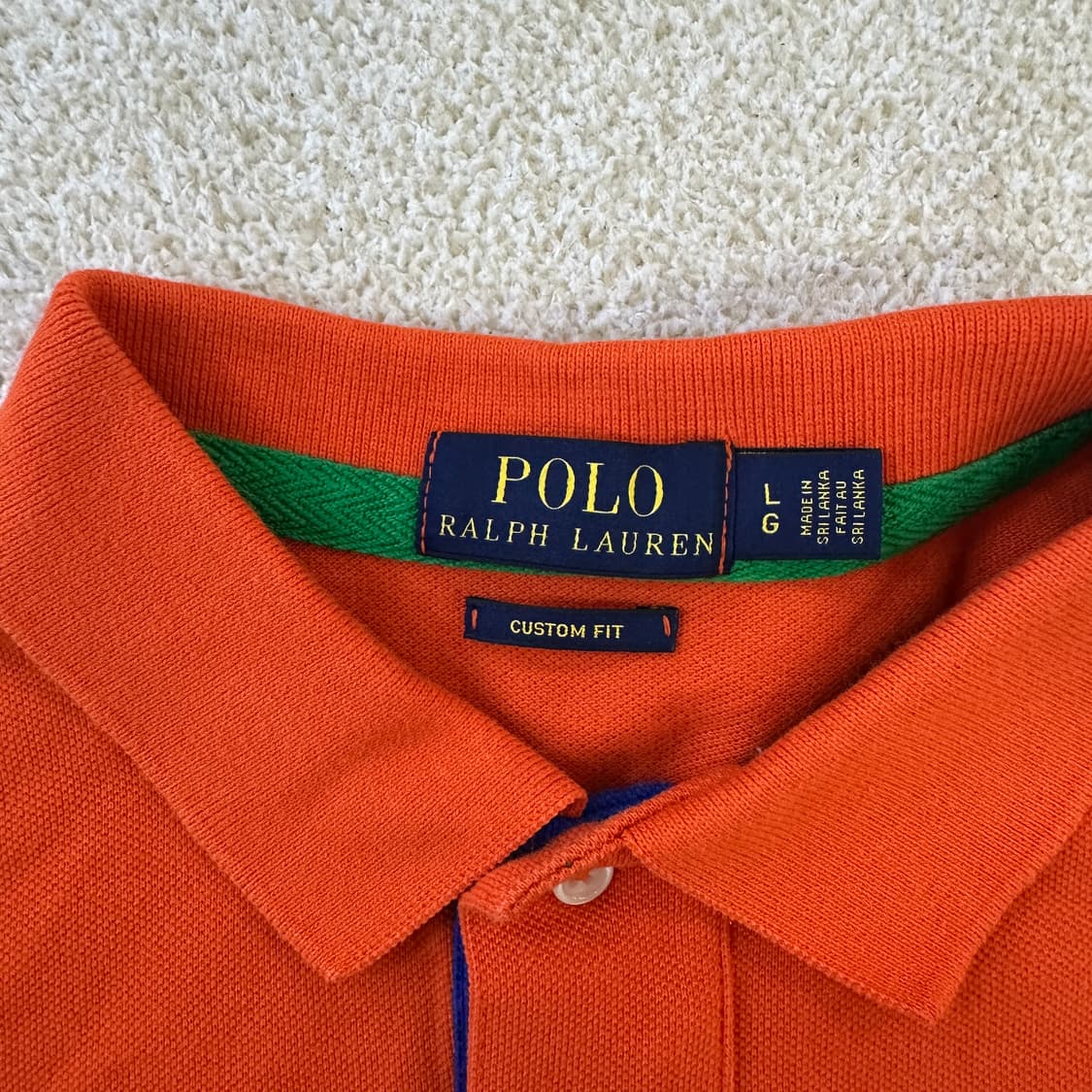 실측확인 폴로랄프로렌 빅포니 배색 반팔 0319D 상품이미지2