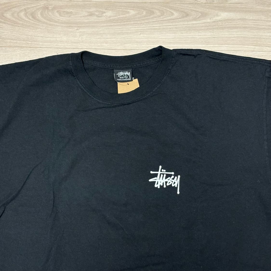 스투시 베이직 로고 반팔 티셔츠 Black (XL) 상품이미지2