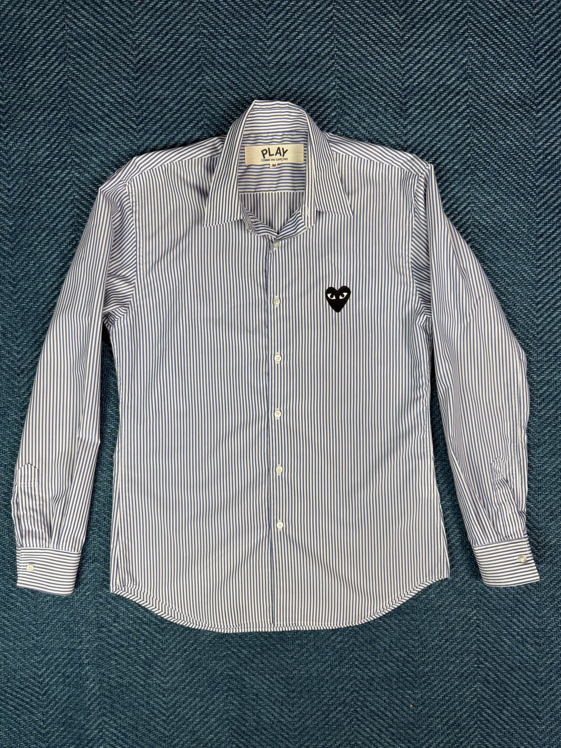 꼼데가르송 플레이 스트라이프 셔츠 M 상품이미지2