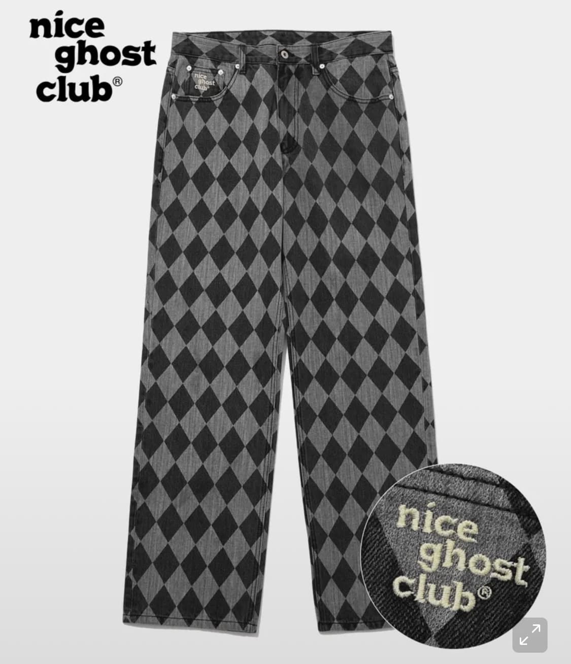 Stone washed checkboard jaen 상품이미지1