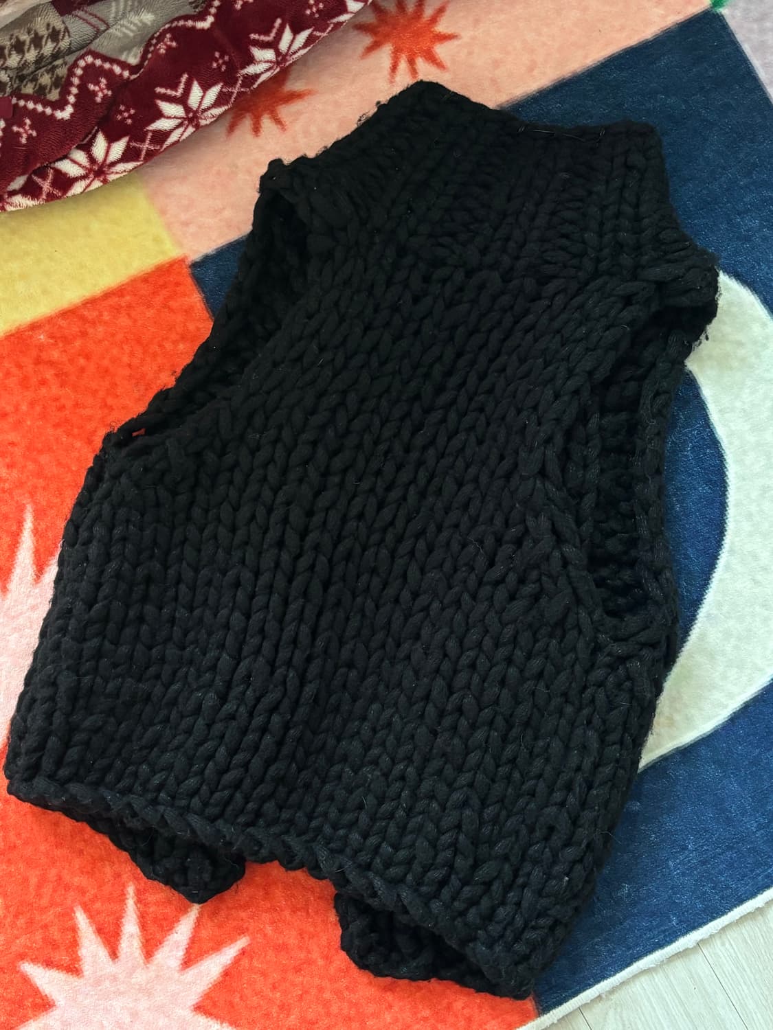 디젤 헤비울 꽈배기 니트 베스트 조끼  상품이미지5