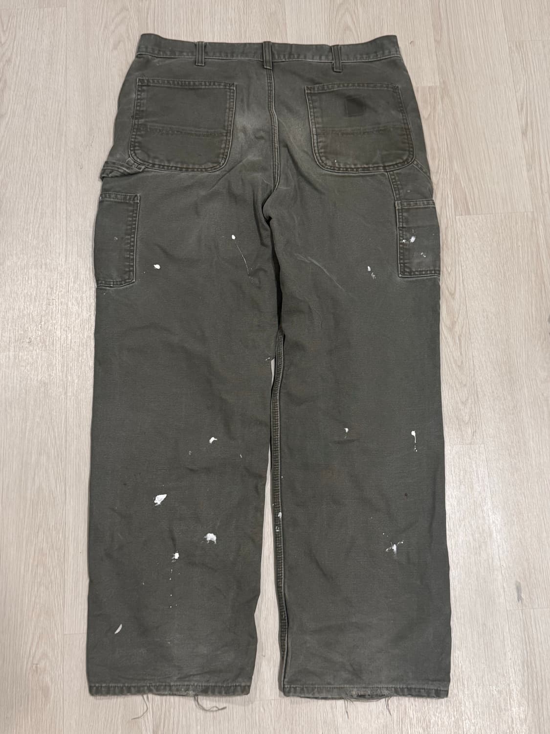 (36x32) 칼하트 모스그린 싱글니 카펜터 팬츠 상품이미지2