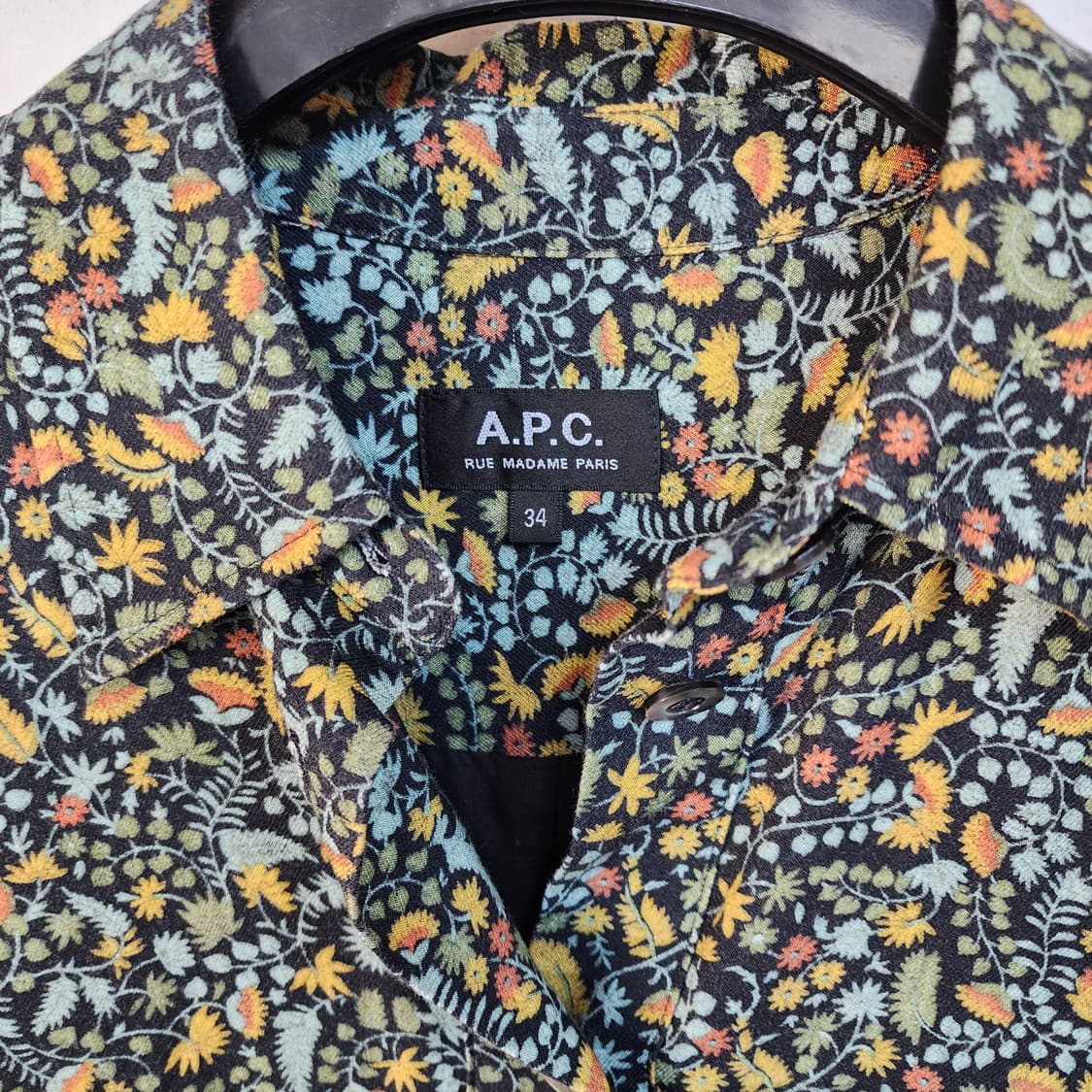 A.P.C. 플라워 패턴 롱 셔츠 원피스 상품이미지2