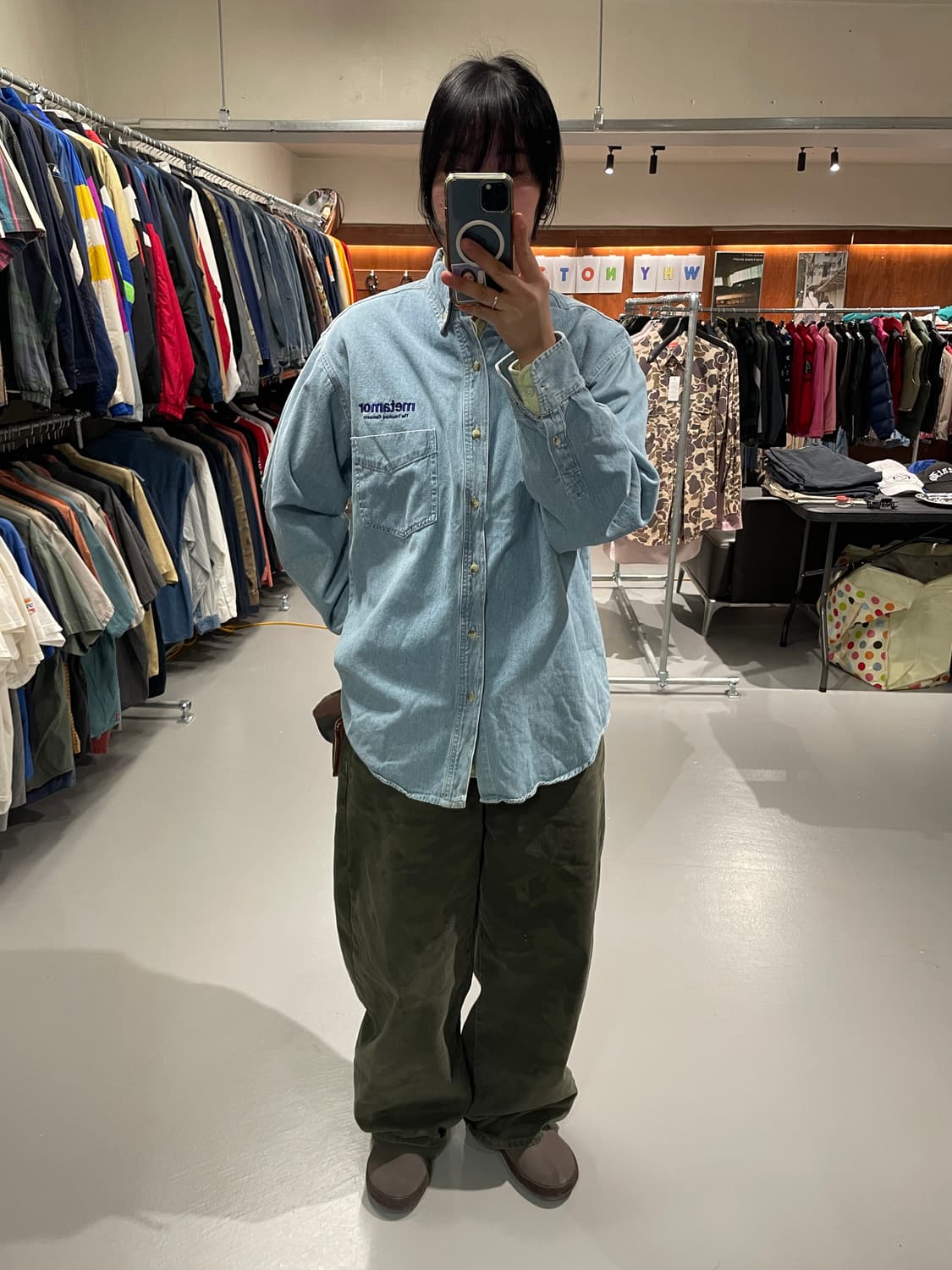 빈티지 데님 셔츠 상품이미지2