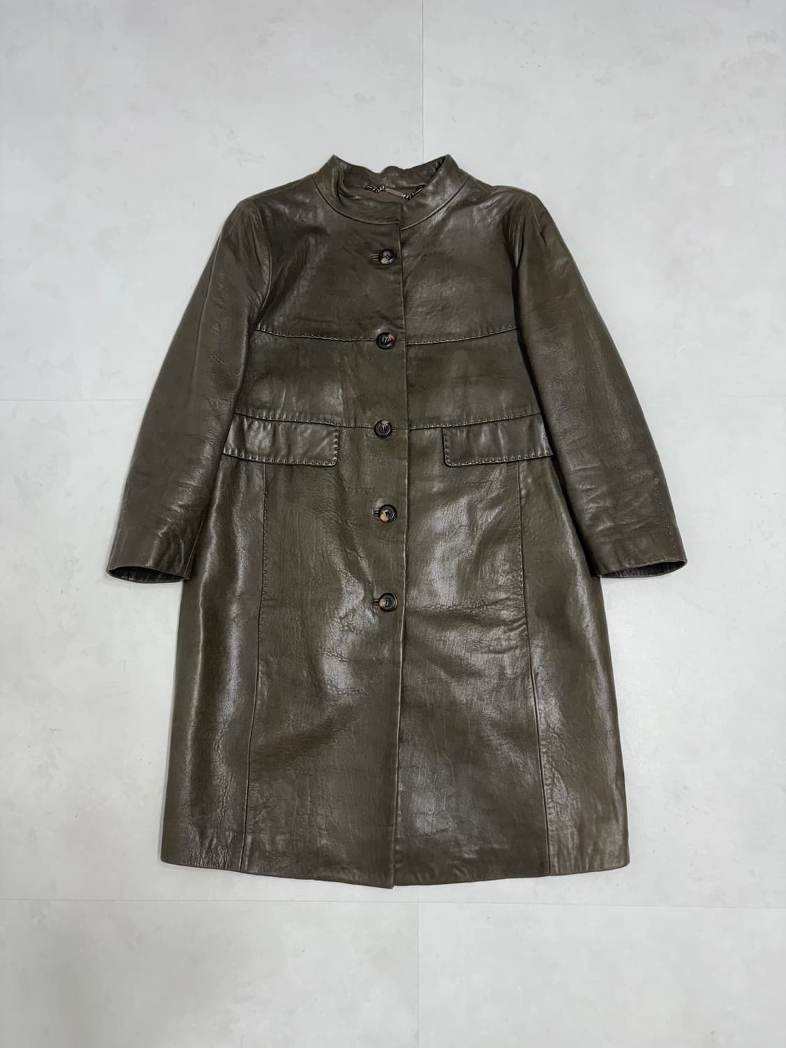 DEMIAN LAMBSKIN HALF COAT 상품이미지1