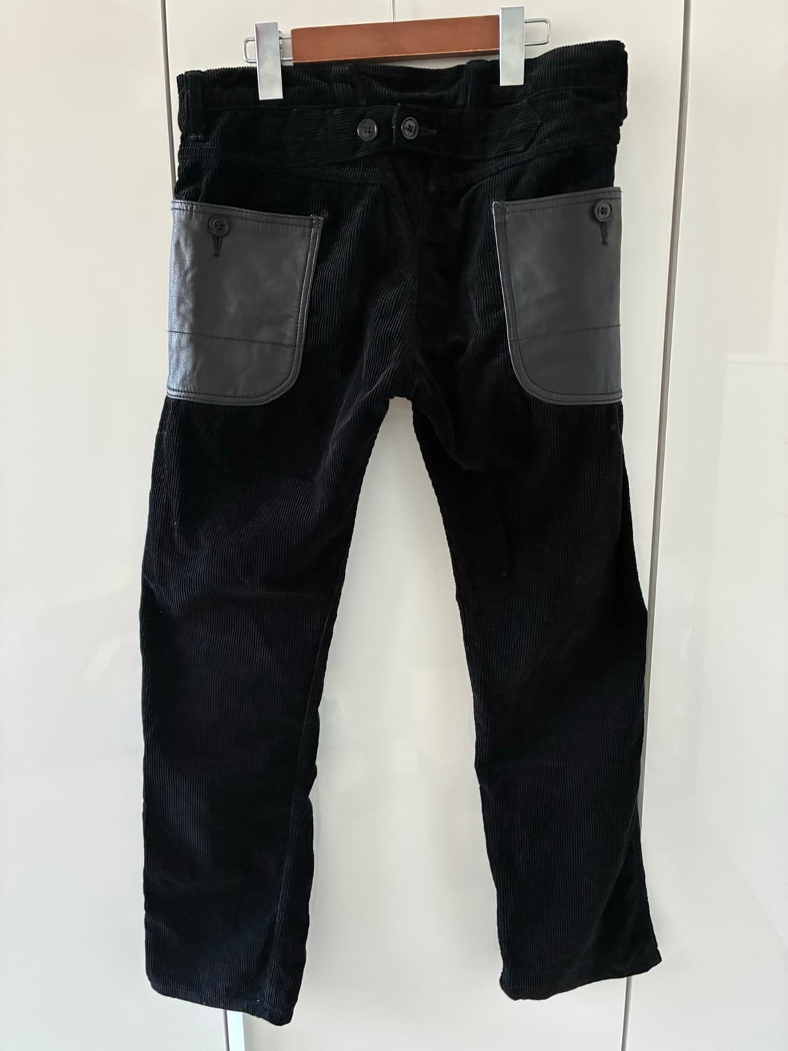 준야 와타나베 꼼데가르송 맨 코듀로이 팬츠 블랙 상품이미지1