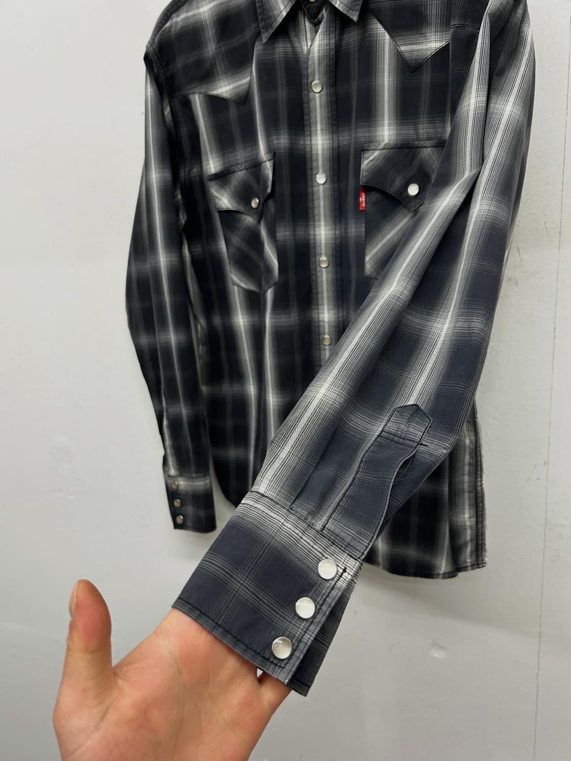 리바이스 레드탭 체크 웨스턴 셔츠 상품이미지2