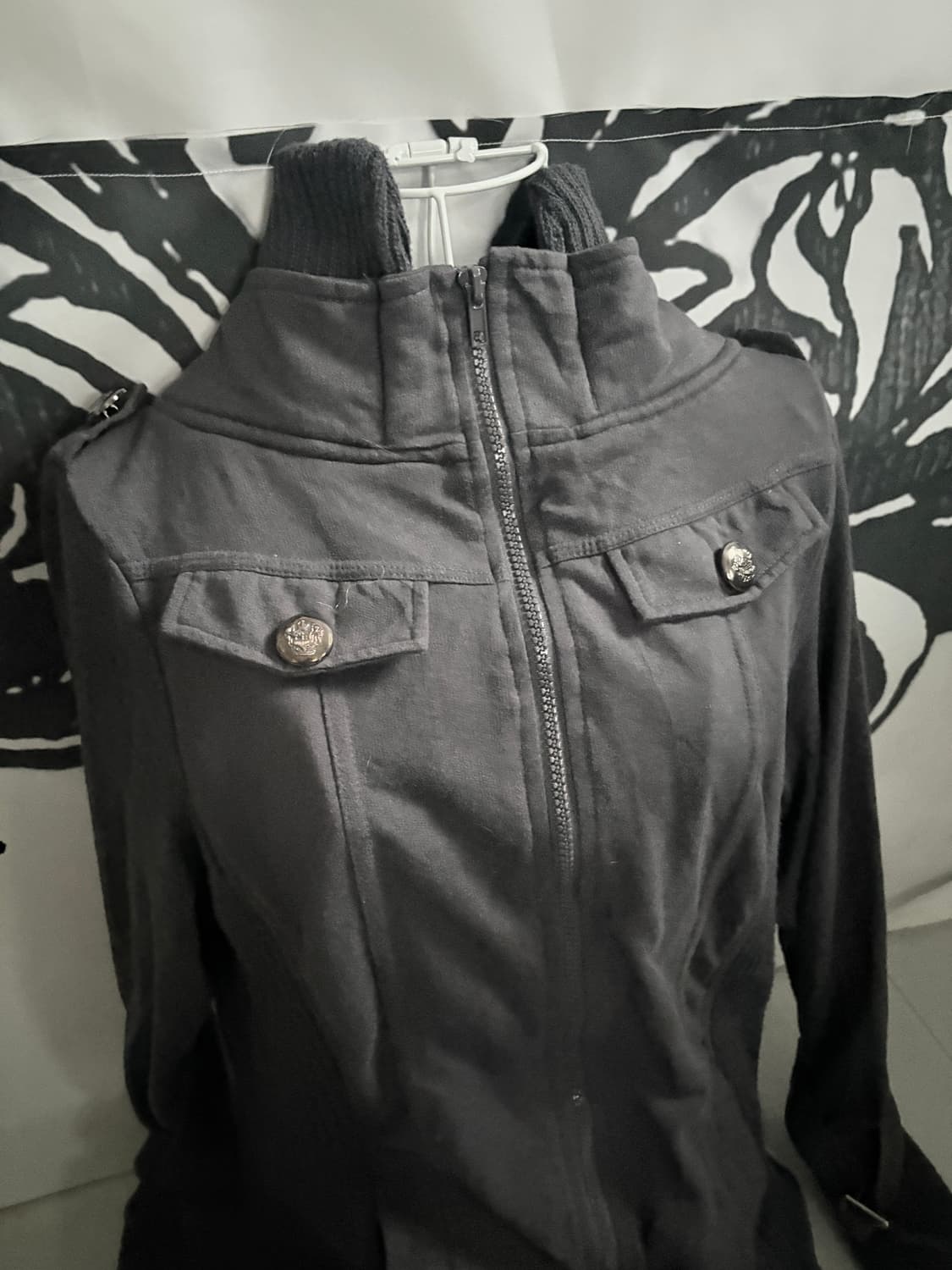 • charcoal gray pocket two-way zipup 상품이미지8