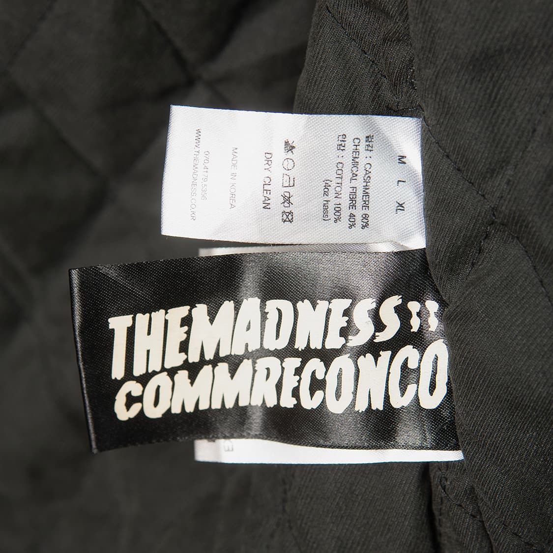 [M] 더 매드니스 KOSTRA 체인스티치 스타디움 자켓 블랙  상품이미지6