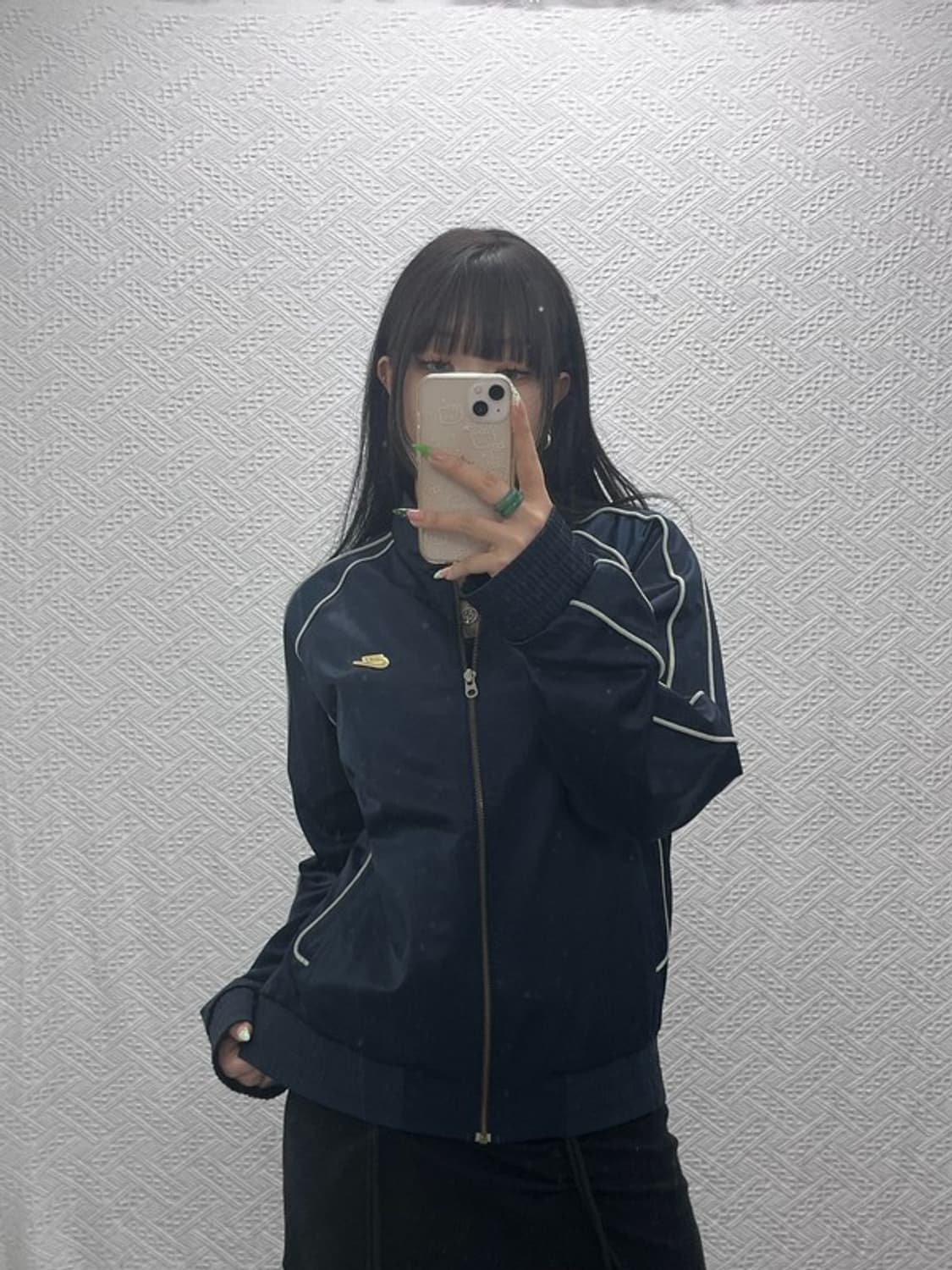 나이키 올드스쿨 레트로 레이싱 파이핑 바람막이 자켓 100 C09184 상품이미지1