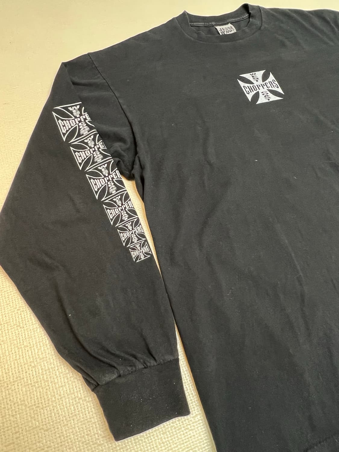 90s 웨스트코스트차퍼스 롱슬리브 블랙 XL 상품이미지2