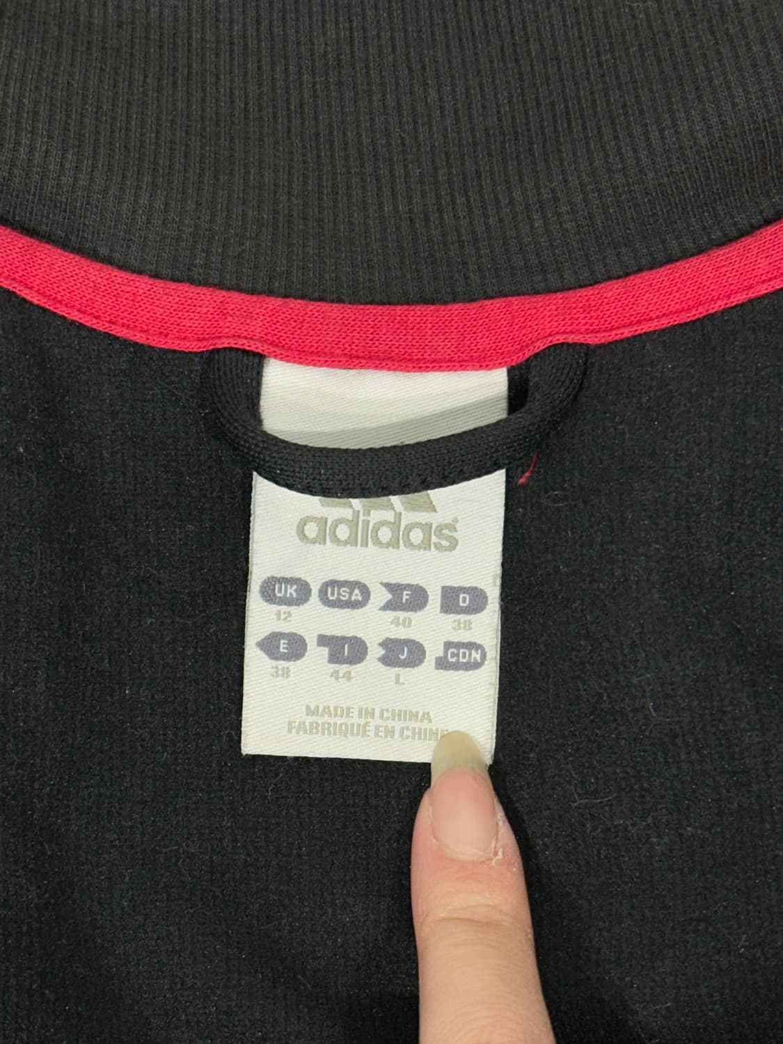 아디다스 블랙 핑크 삼선 스펠아웃 트랙탑 져지 L 상품이미지7