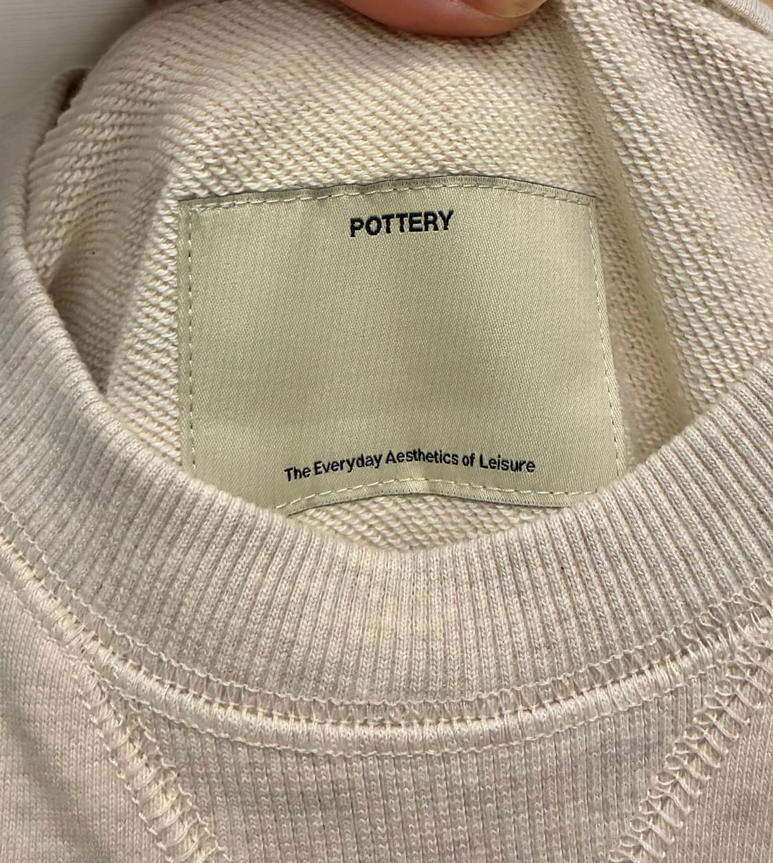 (105)POTTERY 포터리 테리코튼 컴포트 스웻셔츠 맨투맨 상품이미지9