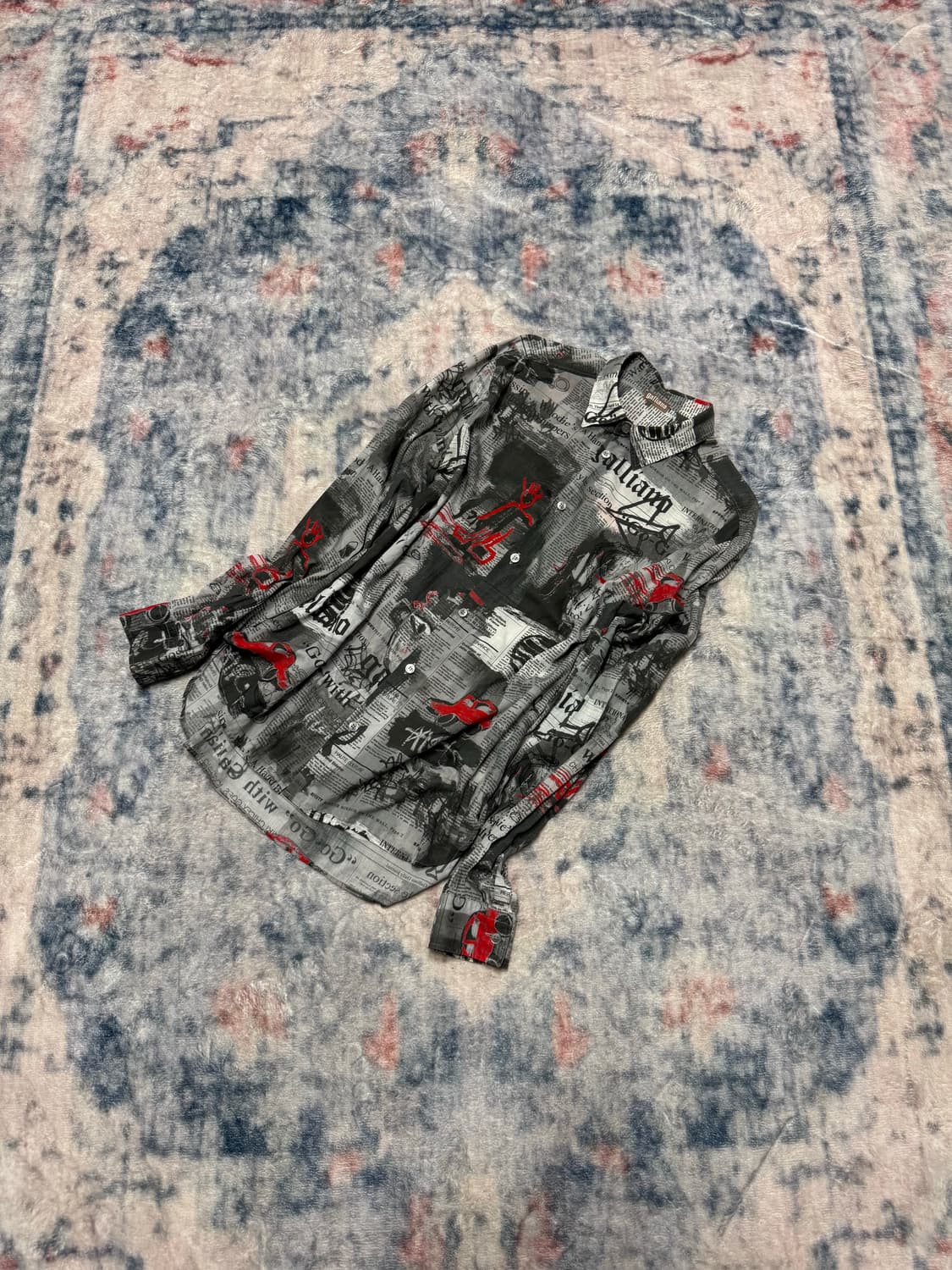 John galliano archive newspaper shirts 상품이미지1