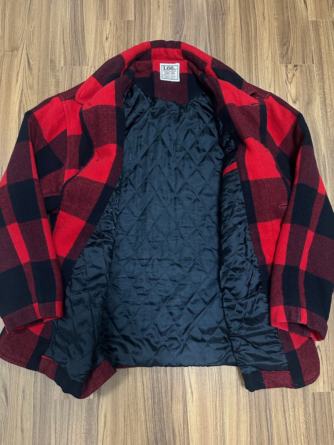 Lee 리 버팔로체크 누빔 울자켓 100 상품이미지9