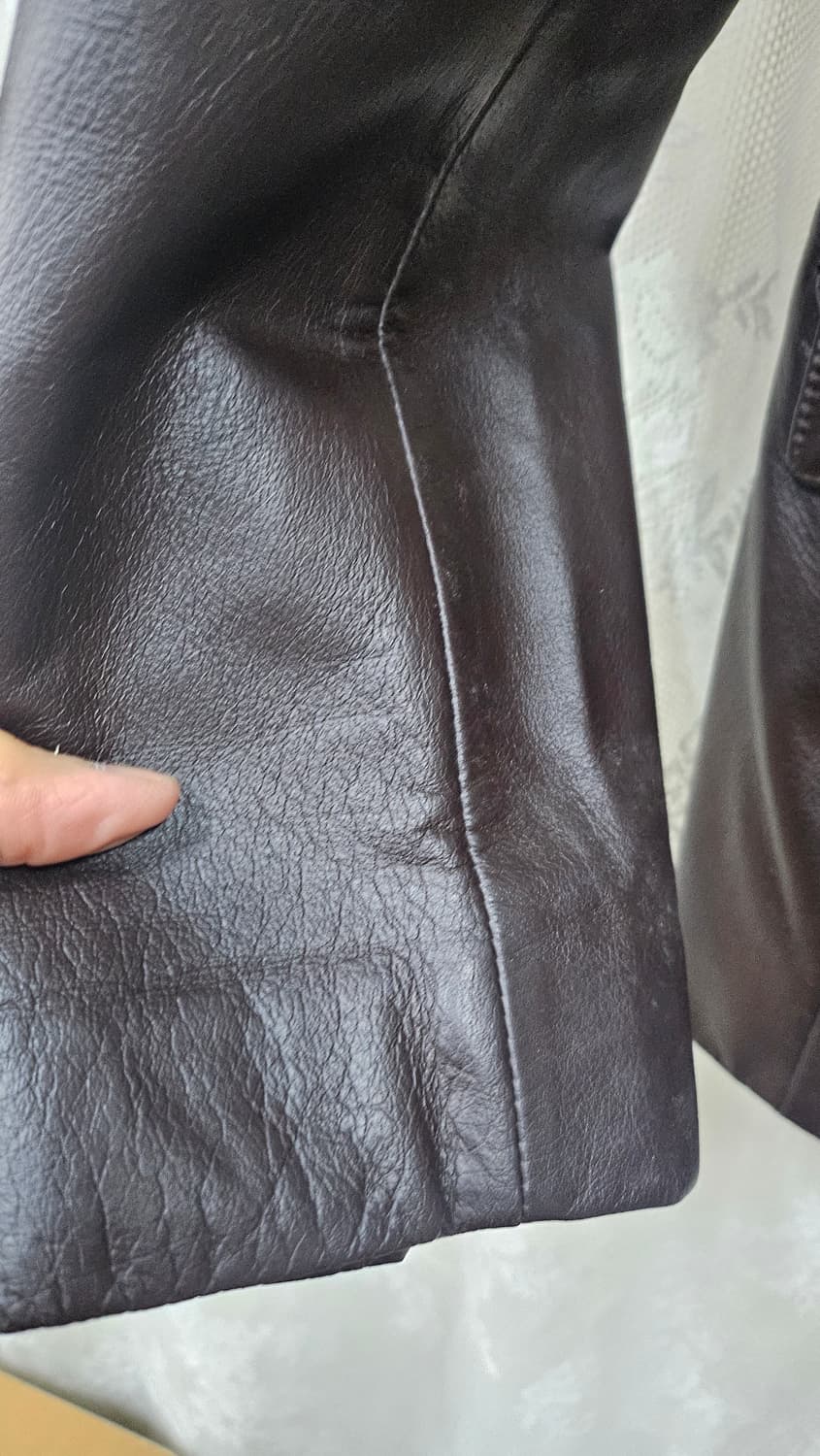 브라운 가죽자켓  상품이미지3