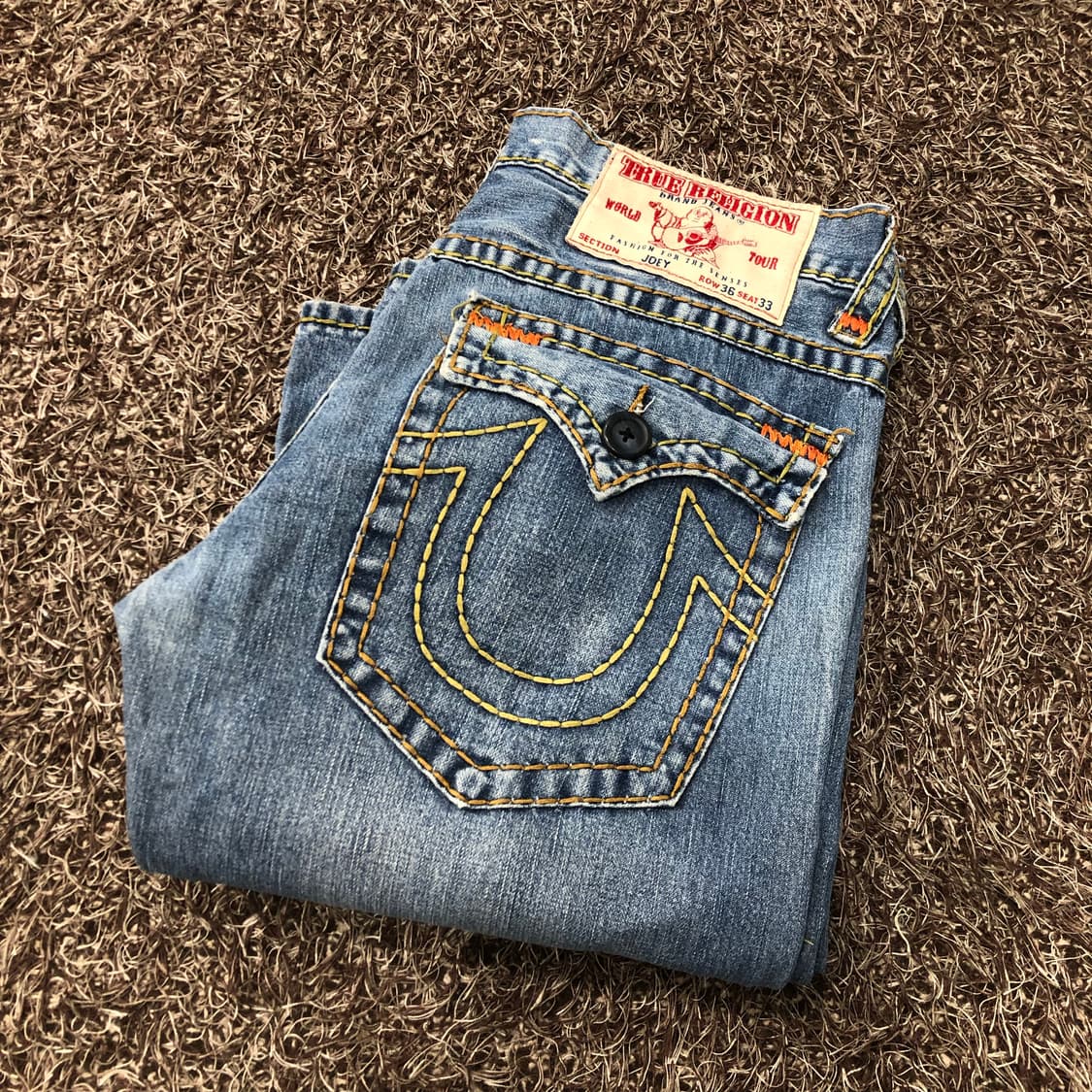 트루릴리전 조이 플레어 부츠컷 데님 팬츠 상품이미지1