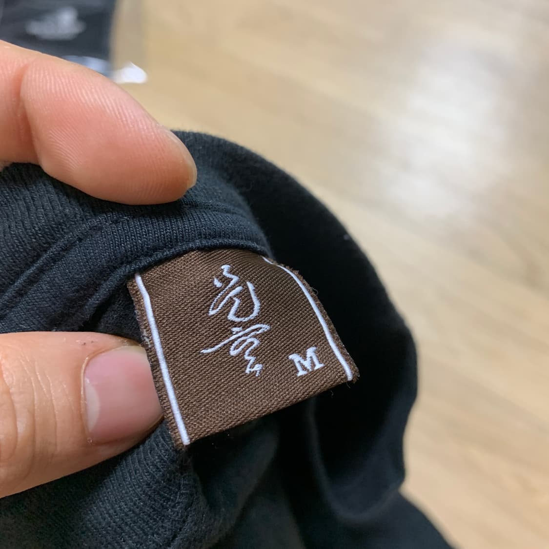 90-핏95)제쿠 ZEKU 잉어 대형 자수 오리엔탈 반팔 티셔츠 상품이미지3