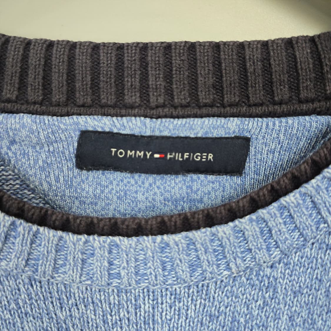 남성 타미힐피거 Tommy Hilfiger 니트 스웨터 블루 상품이미지6