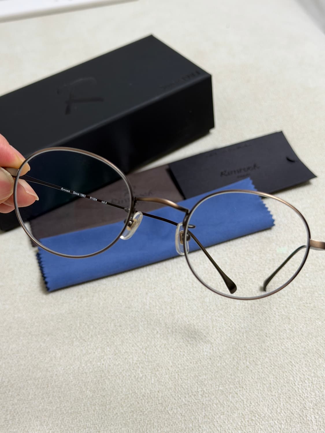 림락 티타늄테 R1004 엔틱브라운 안경 상품이미지1