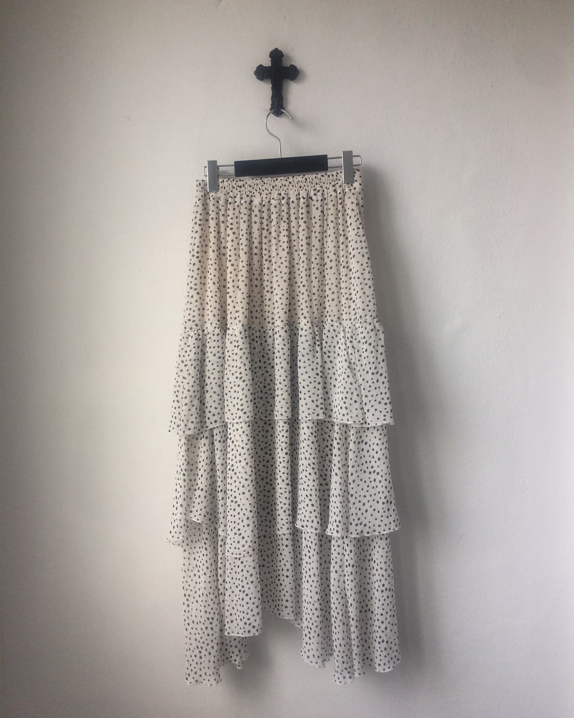 Dot pattern layer long skirt 상품이미지2